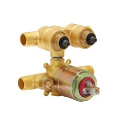 Push button rough-in valve