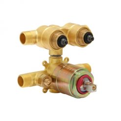 Push button rough-in valve