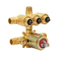 Push button rough-in valve