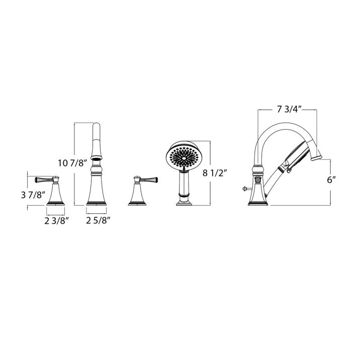 Woodbury Tub Filler - Image 2